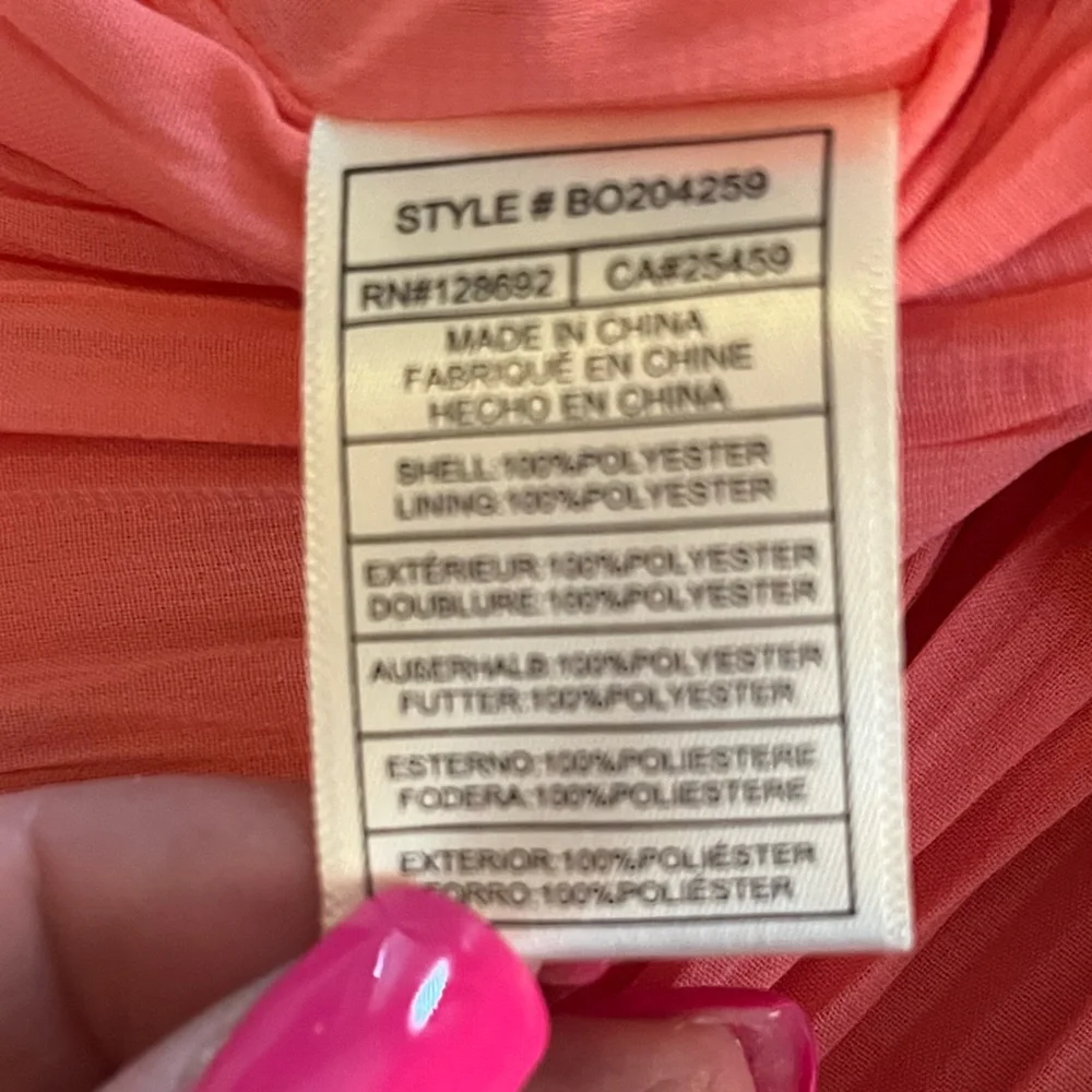 New! Steve Madden Solange Ruched Peplum Camisole Peach Romance True to Size - Picture 5 of 15